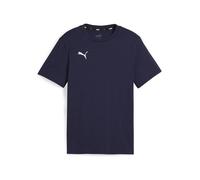 Puma Unisex Teamgoal Casuals Tee Jr T-Shirt, Puma Navy-Puma White, 116 EU