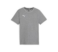 Puma Unisex Teamgoal Casuals Tee Jr T-Shirt, Medium Grey Heather-Puma White, 116 EU