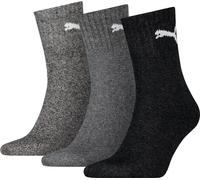 PUMA SHORT CREW 3P UNISEX, 35/38 ANTHRACITE / GREY 43-46