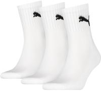 PUMA SHORT CREW 3P UNISEX, 35/38 WHITE 47-50