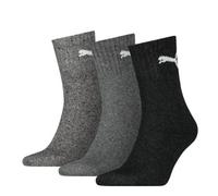 PUMA Unisex Crew 3p Unisex Short Sock, Grau (Anthracite/Grey), 35-38 EU