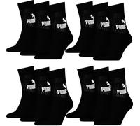 PUMA Short Crew Sport Socken Elements im 12er Pack 43-46, Black