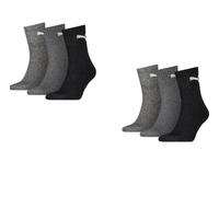 Puma Short Crew Sportsocken 6-Pack grau mix : 35-38