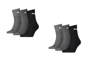 Puma Short Crew Sportsocken 6-Pack grau mix : 39-42