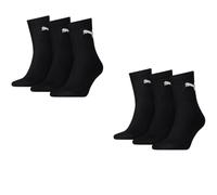 PUMA Kurze Crew-Socken im 6er-Pack | Mit Aucun | Schwarz | Größe: 35-38 black