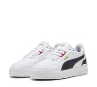 PUMA Shuffle Downtown Lo Jr Sneaker, White New Navy for All Time Red, 35.5 EU