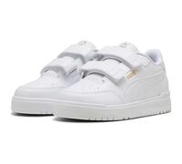 PUMA Shuffle Downtown Lo Sneaker mit Klettverschluss Kinder 01 - PUMA white/PUMA white/PUMA gold 34