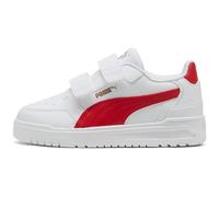 PUMA Shuffle Downtown Lo Sneaker mit Klettverschluss Kinder 06 - PUMA white/candy apple/PUMA gold 32.5