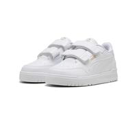 PUMA Shuffle Downtown Lo Sneaker mit Klettverschluss Kinder 01 - PUMA white/PUMA white/PUMA gold 34.5