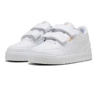 Puma Kinder Sneaker Shuffle Downtown LO V PS - Klettverschluss Weiß/Gold Gr. 35