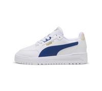 Sneaker PUMA "Shuffle Downtown Low Sneakers Jugendliche", Jungen, Gr. 37,5, blau (weiß clyde royal gold blau), Obermaterial: Synthetik, Textil. Futter: Textil. Innensohle: Textil. Laufsohle: Gummi, Sc