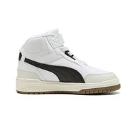 PUMA Shuffle Downtown MID AC+ PS Sneaker, White Black-Vapor Gray, 31.5 EU