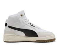 PUMA Unisex Kinder Shuffle Downtown Mid Jr Sneaker, Puma Weiß Puma Und Schwarz Dampfgrau, 4.5 UK EU
