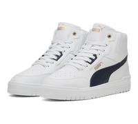 PUMA Unisex Shuffle Downtown Mid Sneaker, White Navy Gold, 47 EU