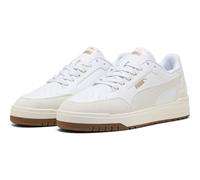 PUMA Shuffle Downtown OG Sneaker, Unisex, Weiß-Vapor, Graugold, 12 UK