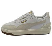 PUMA Shuffle Downtown OG Sneaker, Unisex, Weiß-Vapor, Graugold, 12 UK