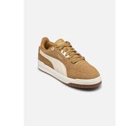Sneaker PUMA "Shuffle Downtown Sneakers Erwachsene", Damen, Gr. 46, coffee milk alpine snow beige weiß, Obermaterial: Textil, Synthetik, Kuhleder; Futter: Textil; Innensohle: Textil; Laufsohle: Gummi,