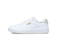 PUMA Shuffle V PS Sneaker, White White Gray Gold, 35 EU