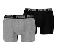 Puma Single-Jersey Herren-Pants im 2er-Pack M grau meliert/schwarz