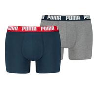 Puma Single-Jersey Herren-Pants im 2er-Pack XL grau meliert/marine