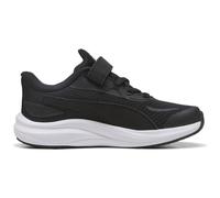 Sneaker PUMA "Skyrocket 2 Sneakers Kinder", Damen, Gr. 34, schwarz, weiß silber metallic, Obermaterial: Textil, Synthetik; Futter: Textil; Innensohle: Textil; Laufsohle: Gummi, Synthetik, Schuhe Sneak