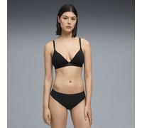 Slip PUMA "PUMA WOMEN INVISIBLE COTTON BRIEFS 2P", Damen, Gr. S, schwarz, Jersey, Obermaterial: 88% Baumwolle, 12% Elasthan, körpernah, Unterhosen Slip, nahtlose Ränder für eine unsichtbare Passform (