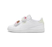PUMA Mädchen Smash 3.0 Badges V PS Sneaker, White-Green Illusion