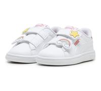 Puma Baby-Sneaker SMASH 3.0 BADGES V INF Klettverschluss Weiß/Passionfruit Gr. 25