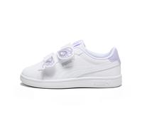 Sneaker PUMA "PUMA Smash 3.0 Butterfly Sneakers Mädchen", Kinder, Gr. 32, lila (weiß vivid violet silber lila metallic), Obermaterial: Synthetik; Futter: Textil; Innensohle: Textil; Laufsohle: Gummi,