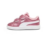 Sneaker PUMA "PUMA Smash 3.0 Glitz Glam Sneakers Mädchen", Kinder, Gr. 25, rosa (peach smoothie weiß pink), Obermaterial: Synthetik, Textil; Futter: Textil; Innensohle: Textil; Laufsohle: Gummi, Schuh