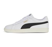 Puma Smash 3.0 L Unisex Sneaker , Puma White Puma Black Puma Gold Frosted Ivory, 40.5 EU