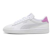 Sneaker PUMA "Smash 3.0 Sneakers Jugendliche", Kinder, Gr. 36, weiß lavender pop lila, Obermaterial: Textil, Kuhleder, Synthetik, Leder. Futter: Textil. Innensohle: Textil. Laufsohle: Gummi, Schuhe Sn