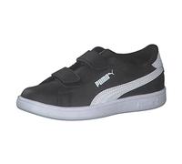 PUMA Smash 3.0 L V PS Sneaker, Black White, 33 EU