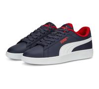 PUMA Smash 3.0 Leder-Sneaker Kinder 04 - PUMA navy/PUMA white/for all time red 37.5