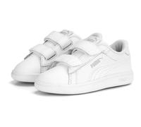 PUMA Unisex Baby Smash 3.0 L V Inf Sneaker, White Cool Light Gray, 25 EU