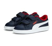PUMA Smash 3.0 Leder-Sneaker mit Klettverschluss Baby 04 - PUMA navy/PUMA white/for all time red 20
