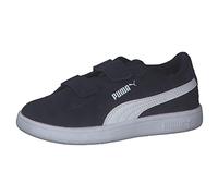 PUMA Smash 3.0 Suede Sneaker mit Klettverschluss Kinder 02 - PUMA navy/PUMA white 32.5