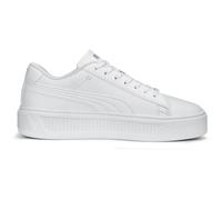 PUMA Damen Smash Platform V3 Sneaker, White Silver, 40.5 EU