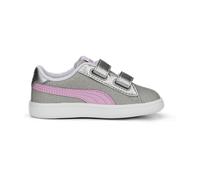 Puma Smash v2 Glitz Glam V WHITE für Kinder, silber, Größe 20 EU / 4 Kids UK