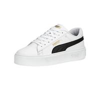Puma Smash V3 Damen-Sneaker, Plateau, Schnürschuhe, Freizeitschuhe, Puma White-puma black-puma gold, 10