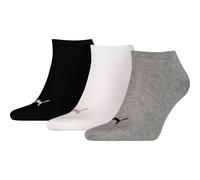 Puma 261080001 Socken, Unisex-Modell, 3er-Packung, Schwarz, weiß, grau, 47-49