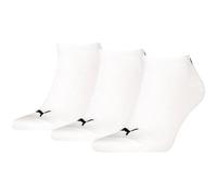 PUMA 6 Paar Unisex Herren Damen Sportsocken Kurzsocken Sneaker Socken, Farbe:Weiß, Größe:47-49, Artikel:-300 white