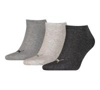 Puma Sneaker Plain 3er Pack, Socken anthracite / l mel grey / m mel anthracite / l mel grey / m mel 43-46