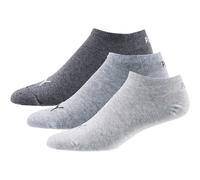 PUMA Unisex Plain Sneaker Sock, Anthraci/l Mel Grey/m Mel Grey-New, 43/46 (3er Pack)