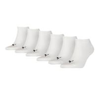 Sneakersocken PUMA "PU Sneaker Socks 6-pack", Damen, Gr. 35-38, weiß, Baumwollmischung, unifarben, normal, Socken, mit modischen PUMA-Branding (477863-35) weiß