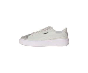 Puma Sneakers "Basket Platform Canvas" in Hellgrün - Größe 38,5 | Damen Sneakers