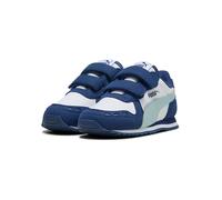 PUMA Unisex Baby Cabana Racer SL 20 V INF Sneaker, White-Fresh Water-Blue Jewel, 43 EU Child, Puma Weißes Süßwasser-blaues Schmuckstück, 9 UK