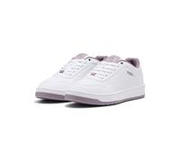 PUMA Damen Court Classy Sneaker, White Plum Jam Silver, 38 EU