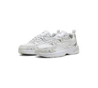 Sneaker PUMA "MILENIO TECH 2000 METALLIC WHISPER", Damen, Gr. 39, puma weiß, feather gray, puma silber, Textil, unifarben, Schuhe Sneaker (32725151-39) puma weiß, feather gray, puma silber