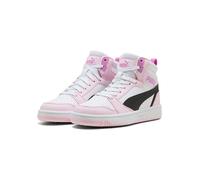 Puma Sneaker Rebound V6 MID JR Weiß/Schwarz/Perle Rosa Größe 38 EU / 5 UK